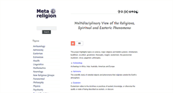 Desktop Screenshot of meta-religion.com